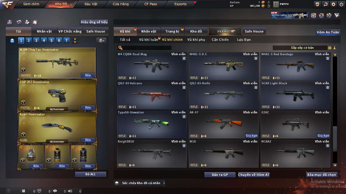 shop acc cf uy tin gia re